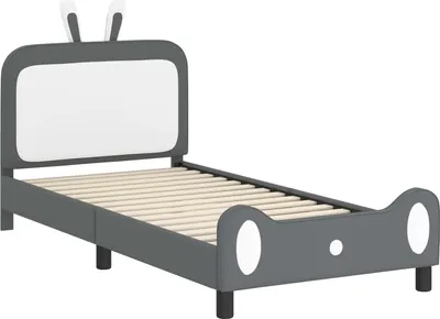 Immagine prodotto di Struttura letto bambini con testata Grigio Chiaro 90 x 190 cm