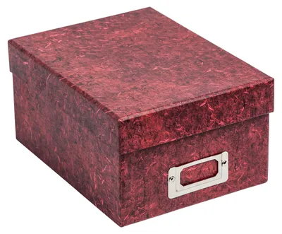 Zdjęcie produktu dla Pudełko do przechowywania zdjęć, czerwone, 22,5x17x12 cm, przeznaczone do 700 zdjęć