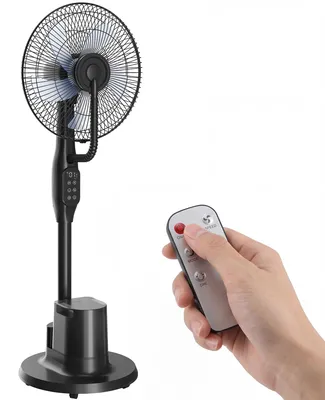 Obrázek produktu pro Ventilátor HOMCOM s vodním chlazením, tichý zvlhčovač vzduchu včetně rozprašovače, černý