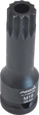 Immagine prodotto di Chiave a bussola a impatto XZN 1/2", M18 bussole a impulsi profonde, per riparazioni auto