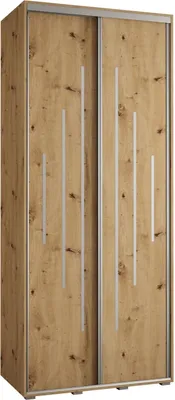 Produktbild von MEBLE KRYSPOL Davos 12 Schrank, zwei Türen - 235,2x100x45 cm - Artisan Artisan Silber
