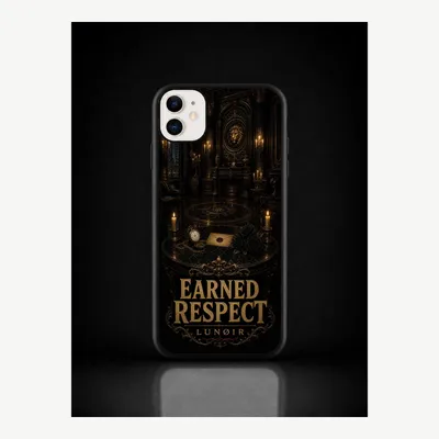 Immagine prodotto di Custodia per iPhone 11, cover protettiva per cellulare con motivo "Rispetto" – LUNØIR ©