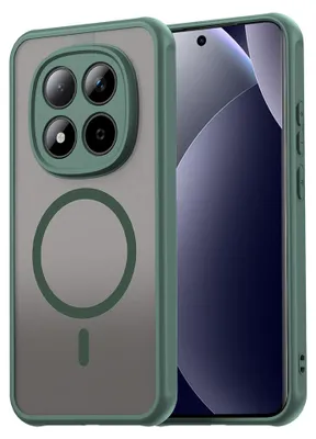 Produktbild von Handyhülle für Xiaomi Redmi Note 15 Pro 5G, Techsuit HaloFrost II MagSafe, Grün