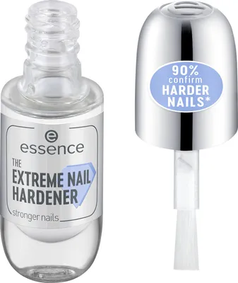 Produktbild von Essence THE EXTREME NAIL HARDENER, Nagelhärter, Unisex, 8 ml, Verstärkung, Transparent, Pinsel