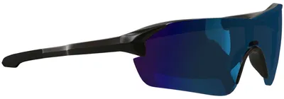 Produktbild von Sport Sonnen Brillen Biker Damen Herren Visir Shield Design 30694 Black mirror Blue