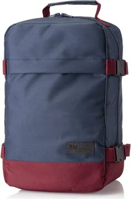 Produktbild von BAMBINIWELT RUCKSACK Handgepäck Reisetasche Boardgepäck Bordcase Kabinenkoffer Reiserucksac 40x20x25 40x30x20 Ryanair Wizzair (groß, blau-bordeaux 40x30x25)