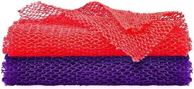 Productafbeelding van 2 stuks Afrikaans gaas Afrikaans lichaam exfoliërend net Afrikaans mesh spons Bad exfoliërende douche Body Washer Rugwasmachine Huid gladder voor