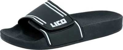 Produktbild von Lico Badepantolette schwarz-weiß Übergröße