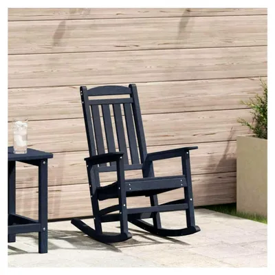 Produktbild von Garten-Schaukelstuhl Marineblau 70 x 92 x 108 cm