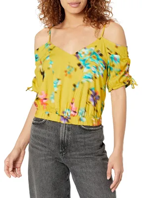 Productafbeelding van Desigual damesblouse BLUS_Betty 8000, geel, maat XL