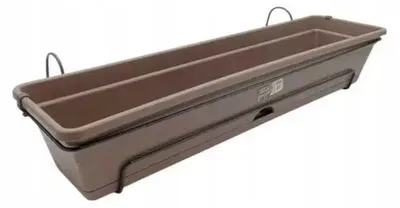 Produktbild von Elho 70cm Balkon-Blumenkasten mit Untersetzer, wetterfest