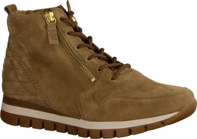 Produktbild von Gabor Comfort Schnürstiefelette - Braun Veloursleder Größe: 38.5 Normal