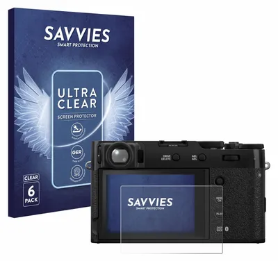 Produktbild von 6x Für Fujifilm X100VI Schutzfolie Savvies Displayschutz Display Schutz Folie Klar Transparent