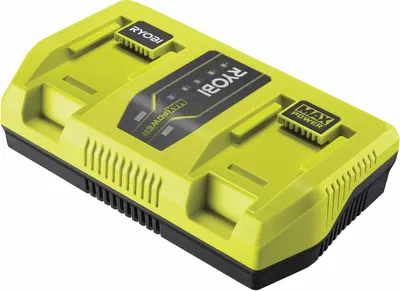 Produktbild von RYOBI Ladegerät RY36C2PA MAX POWER 36V, Charger, Ladestation für RYOBI 36 Volt Akkus, Ladestrom 6 A, 2 Steckplätze