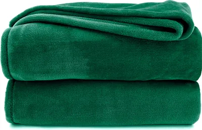 Produktbild von heimtexland ® Kuscheldecke SUPER SOFT Wohndecke Uni Flanell  Decke XXL Pärchen Sofadecke Typ380 Walgrün 240 x 220 cm