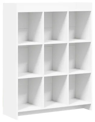 Zdjęcie produktu dla Regał na książki vidaXL, biały, 87,5 x 30 x 111 cm, materiał drewnopochodny