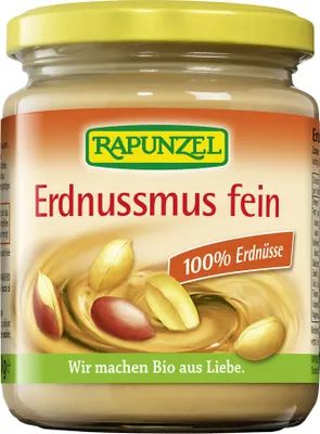 Produktbild von Rapunzel 110100, Nussaufstrich, Erdnuss, 250 g, Erdnüsse, Deutschland, ERDNÜSSE