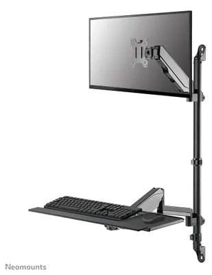 Produktbild von Neomounts WL90-325BL1 Sitz-Steh-Arbeitsplatz-Wand 17-32" - Gasfeder