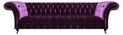 Image de Violet Canapé en tissu Chesterfield Salon ièges quatre places
