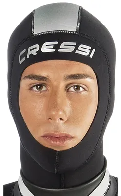 Produktbild von Cressi Kopfhaube 3mm Neopren Hood Unisex, Schwarz, S/2, LR108002