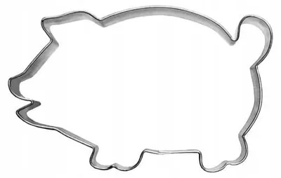 Produktbild von EkoForemki Ausstecher Schwein 8 cm Edelstahl Plätzchenform