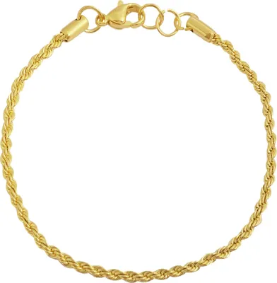 Produktbild von Akzent Kettenarmband aus Edelstahl in goldfarbig mit IP Gold-Beschichtung