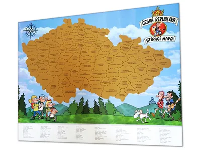 Zdjęcie produktu dla Mapa zdrapka Republiki Czeskiej