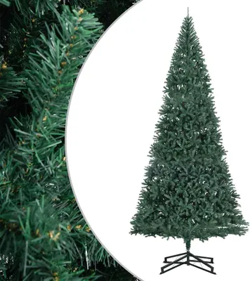 Imagen del producto de Árbol de Navidad artificial con soporte, color verde, 500 cm, fabricado en PVC