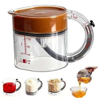 Produktbild von Multifunktionaler Verstellbarer Messbecher,200ml Messkrug,Leicht zu Reinigen,fš¹r Kochen und Backen