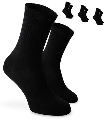 SOKKS Calze da Tennis Alte Nero in Cotone — Vista 1