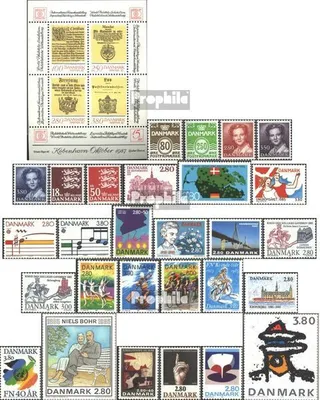 Produktbild von Briefmarken Dänemark 1985 Mi 821-852 (kompl.Ausg.) Jahrgang 1985 komplett postfrisch Freimarken