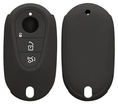 Produktbild von kwmobile Schlüsselhülle für Mercedes Benz 3-Tasten Smart Autoschlüssel Hülle - Autoschlüssel Schlüssel Hülle aus Silikon - Schlüsselschutz Gehäuse in