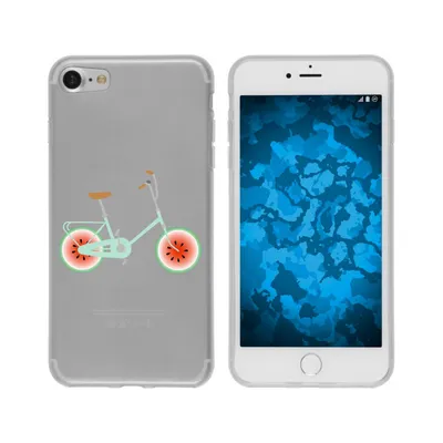 Produktbild von PhoneNatic Case kompatibel mit Apple iPhone 8 Silikon-Hülle Bike M3