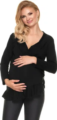 Zdjęcie produktu dla PeeKaBoo Damski top ciążowy otwarty czarny L/XL