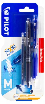 Produktbild von PILOT FRIXION Clicker Schreibset Blau Radierbar