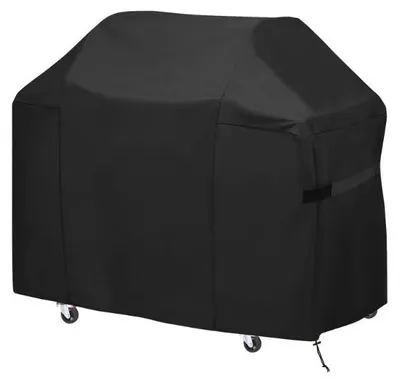 Produktbild von BBQ Grillabdeckung 210D Oxford 145x61x117cm, wetterfeste Grillhaube mit Kordelzug & Windschutz, UV-beständig, wasserabweisend, für Gasgrill