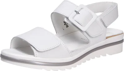 Immagine prodotto di Sandali Waldläufer, sandali da città, spessore 25 mm senza tacco in bianco/bianco combinato, misura 5,5