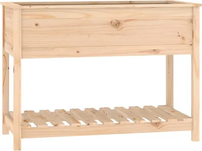 Immagine prodotto di vidaXL Fioriera con ripiano 111,5x54x81 cm in legno di pino massiccio