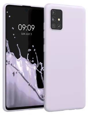 Produktbild von kwmobile Handyhülle für Samsung Galaxy A51 Hülle - TPU Case - Kabelloses Laden - Schutzhülle Cover in Lavendel