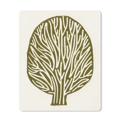 Produktbild von MuchoWow® Mauspad Mousepad Baum - Abstrakt - Pastell - Grün 19x23 cm - Mousepads - Maus Mat - Pad - Mausunterlage - Mauspads - Spielen