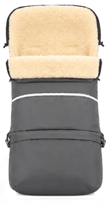 Productafbeelding van Baby-Joy voetenzak FINN XXL - 110 cm - Wintervoetenzak voor kinderwagens en buggy's - Thermische voetenzak - Kleur: 02 Grafiet, AI-gegenereerde afbeelding