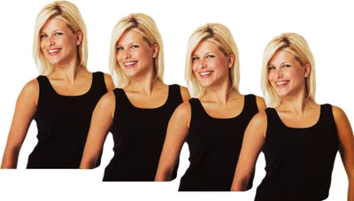 Produktbild von TEXEMP 2 bis 6 Damen Unterhemd Top Baumwolle Tank Shirt Lady Damentop Träger | B74 - Schwarz - 36/38 - 2 Stück