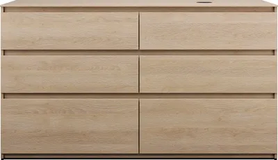 Produktbild von burgbad Lin20 Waschtischunterschrank inklusive Konsolenplatte, Beckenausschnitt rechts, 6 Auszüge, 1602x552x900mm, SGRB160RF5355