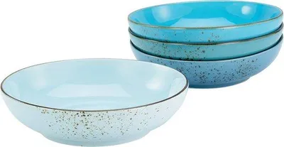 Obrázok produktu pre 4-dielna súprava riadu Aqua, keramika, miska na müsli, miska na poké