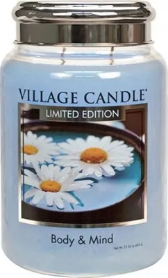 Produktbild von Village Candle Duftkerze im Glas Body & Mind 602g