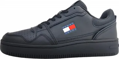Produktbild von Tommy Hilfiger TJM Retro Basket Herrenschuhe sportlicher Schnürer Schwarz Freizeit