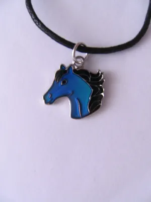 Produktbild von Stimmungskette Pferdekopf, Pferd Kette Anhänger Modeschmuck Ketten Geschenke Schmuck Pony Tier