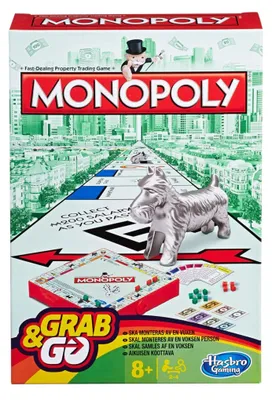 Produktbild von Monopoly-Reisespiel Grab&Go (in finnischer und schwedischer Sprache)