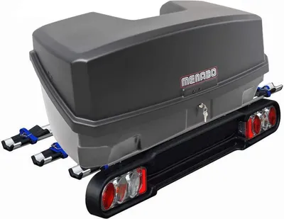 Produktbild von Menabo zadní nosič Race III pro 3 jízdní kola skládací + zavazadlový box Nekkar