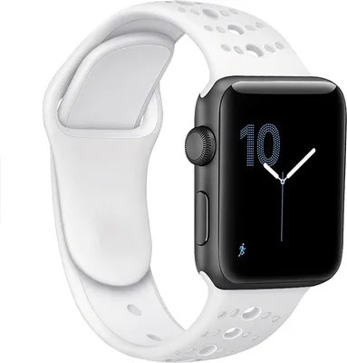 Produktbild von BStrap Silicone Sport Armband für Apple Watch 38/40/41mm, White